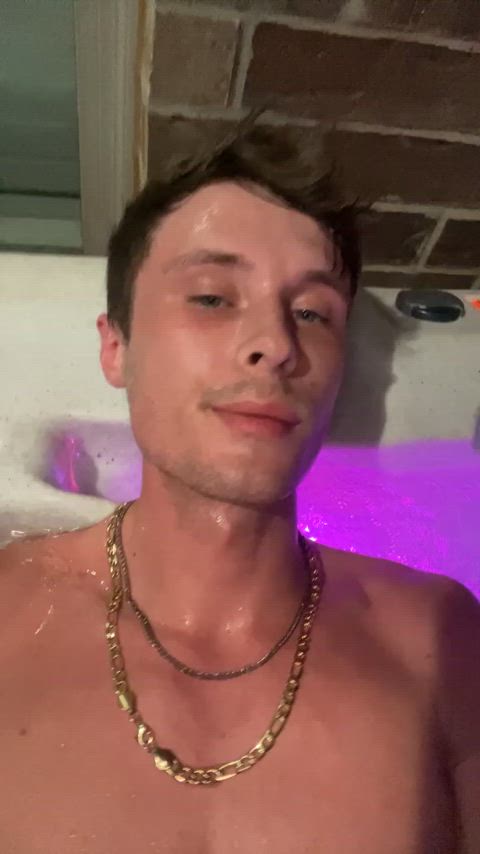 20 years old abs horny hot tub muscles onlyfans outdoor public tease flexing gif