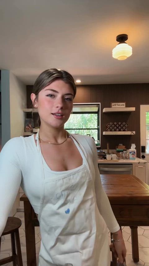 fit chicks food fetish kitchen tomboy wifey gif