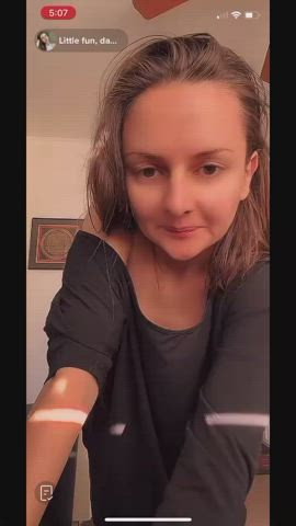 accidental big tits nipple nipslip tiktok tits gif