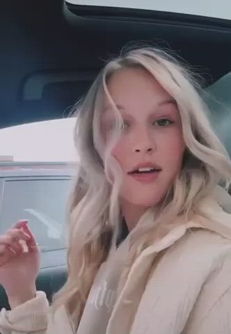 Blonde Teen TikTok gif