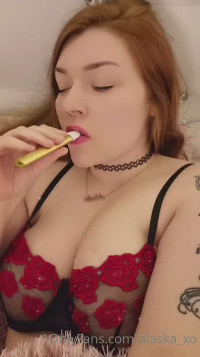 Lingerie Redhead TikTok gif