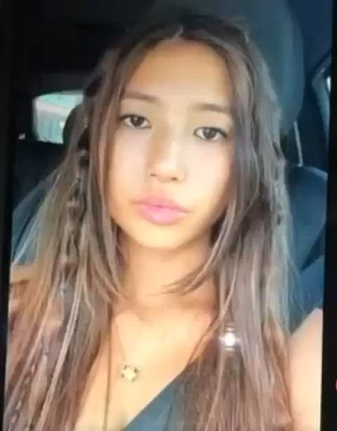 19 years old barely legal cousin facial pawg teen teens tiktok tribute gif