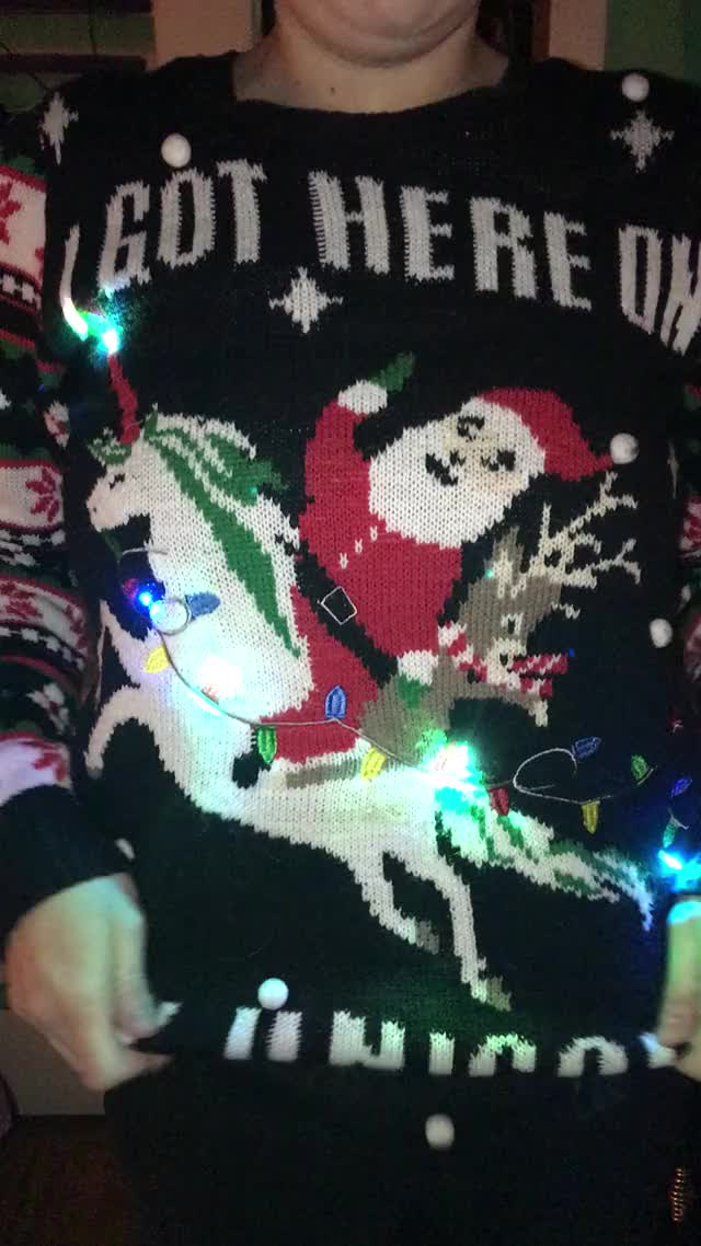 Just bringing some Christmas joy with a festive titty drop