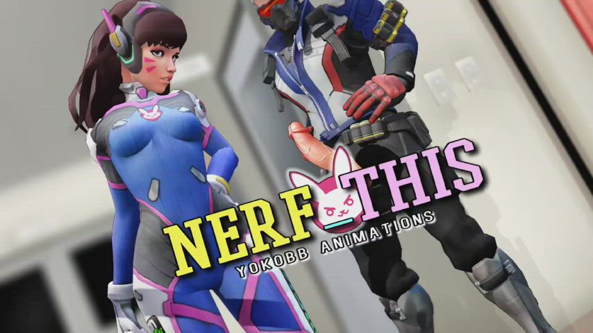 YokoBB Animations - Nerf This! (D.Va Ballbusting)💖🩵