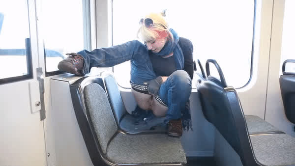 jeans pee peeing piss pissing public gif