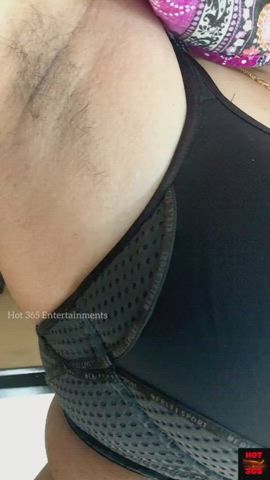 Bra Busty Cleavage Curvy Desi Hairy Armpits Indian Striptease Wife gif