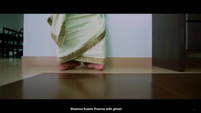 Shamna Kasim Poorna with ghost