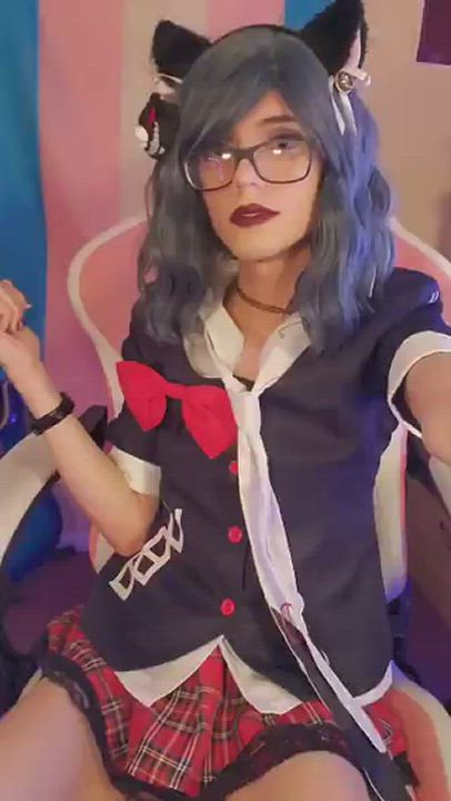 Solo Teen Trans gif