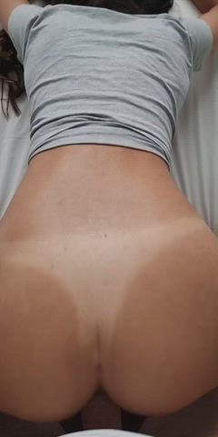 amateur doggystyle pov pussy tanlines teen vertical gif