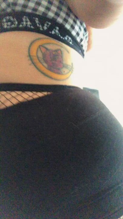 Asian BBW Fishnet gif