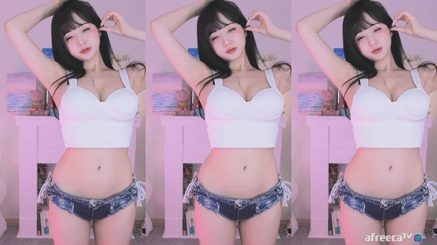 asian korean model gif