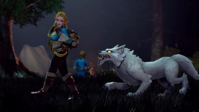 Zelda gets fucked by a wolf