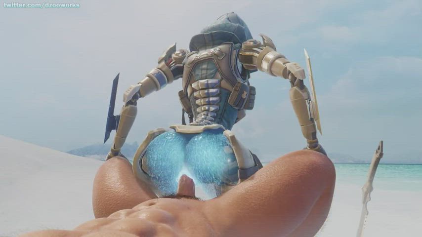 3d animation big ass big dick big tits cum cumshot sfm submissive gif