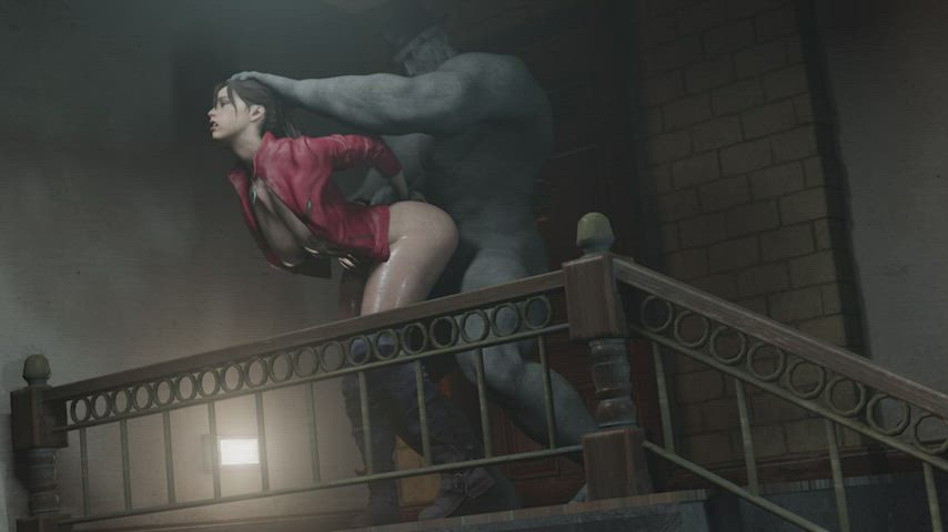 Claire vs. Mr. X (Pantsless Animations)