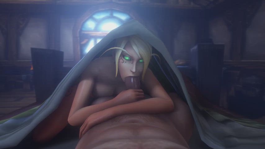 3d animation bed sex blowjob elf handjob pov rule34 warcraft rule-34 gif