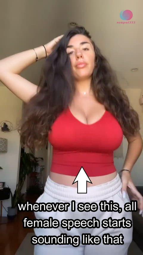 big tits bouncing tits busty cleavage curvy huge tits long hair natural tits tits