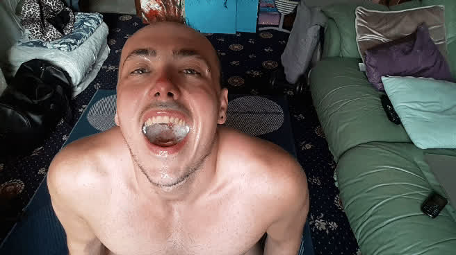 Bukkake Cum In Mouth Facial gif