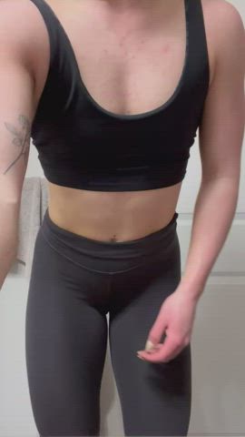 titty drop after the gym