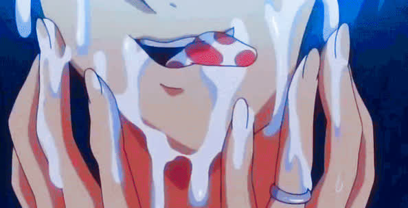 Ahegao Cum Cum Licking Hentai Licking Smile gif