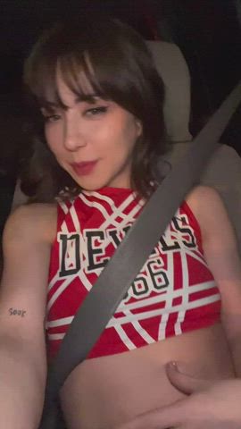 car cheerleader public busty-asians gif