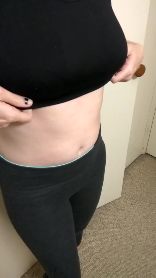 Showing off what's under my sports bra :)