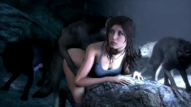 Lara Mounted by the Alpha in a cave