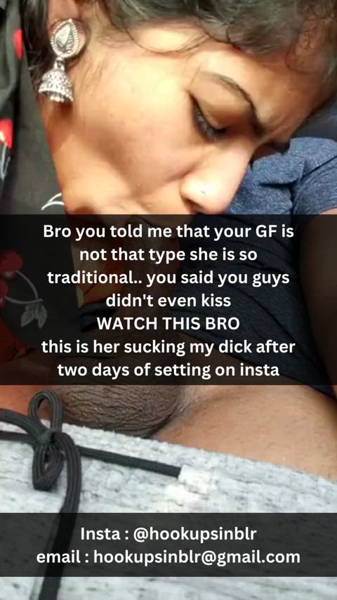 blowjob caption cheat cheating cuckold desi girlfriend indian public tamil gif