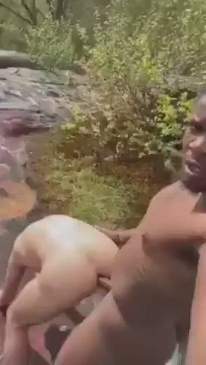 BBC Gay Interracial Outdoor gif