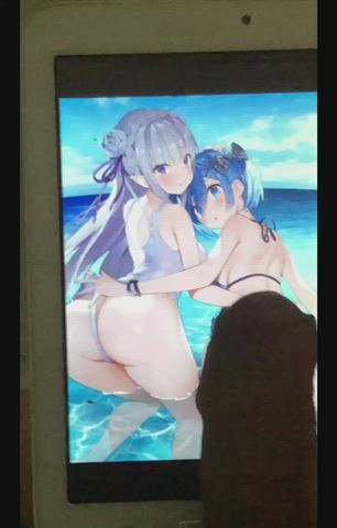 Cum tribute Emilia y REM