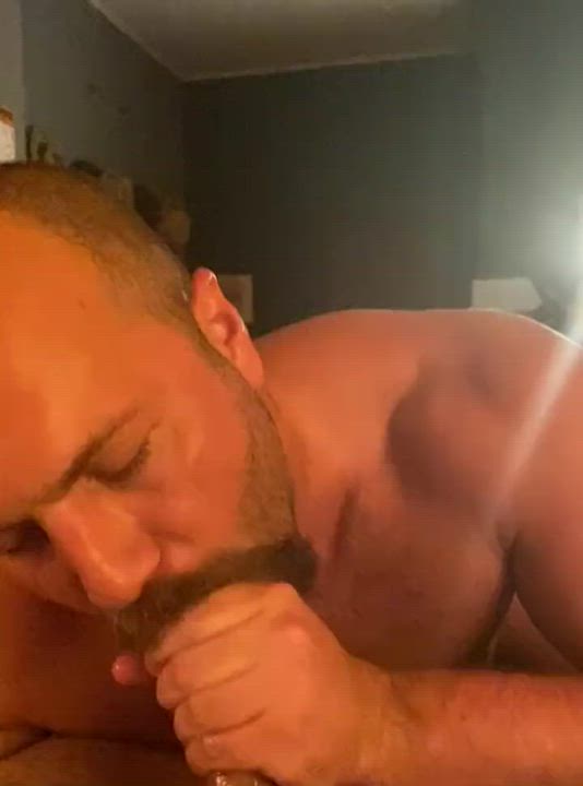 Bear Cock Daddy Gay Oral gif