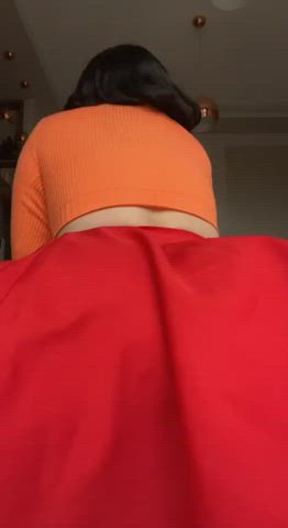 bottomless cosplay flashing gif