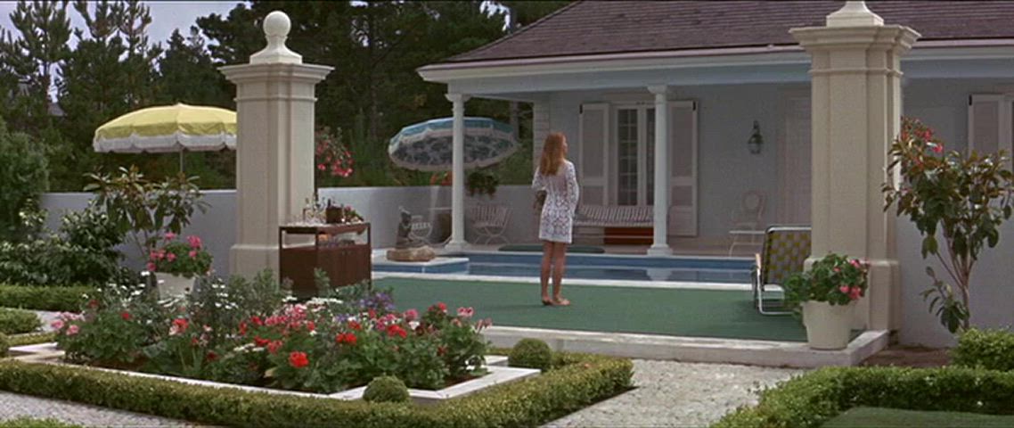 american cinema swimming pool vintage gif