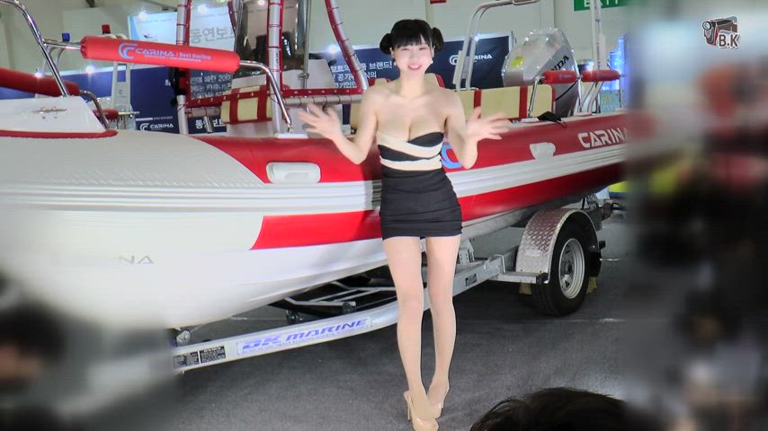 asian boat cute korean model gif