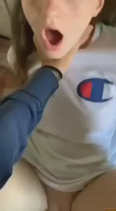 Amateur First Time Teen gif