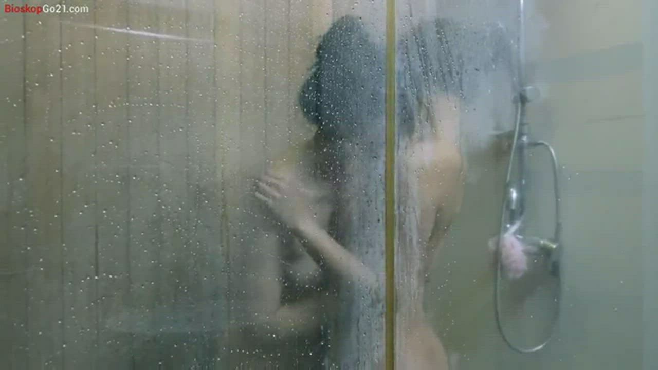 Korean Lesbian Shower gif