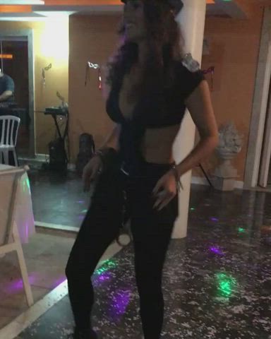 babe brazilian brunette celebrity costume dancing gif