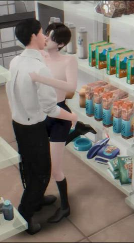 3d femboy public gif