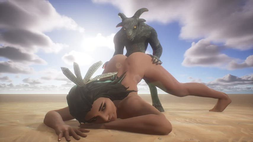 3D Animation Breeding Ebony Hentai Monster Cock Rule34 gif