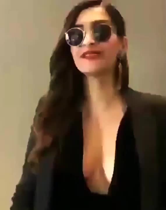 bollywood celebrity cleavage gif