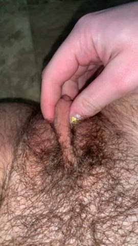 clit clit rubbing hairy hairy pussy gif