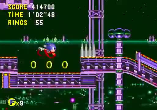 Defeating Metal Sonic