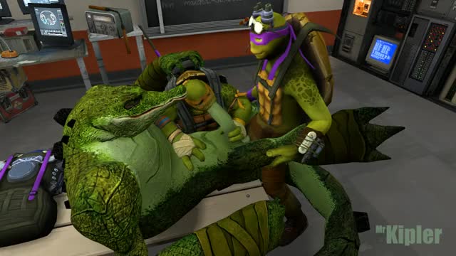 [tmnt mobile]leatherheaad-donny-mikey