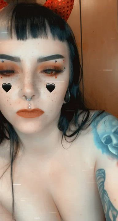 Boobs Goth Halloween gif