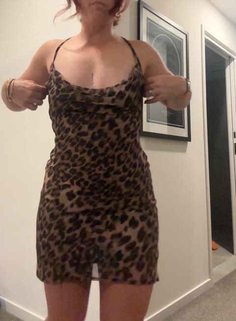 Trying on a new dress…