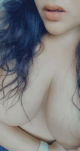amateur big nipples big tits boobs desi hindi indian nipples teasing teen gif