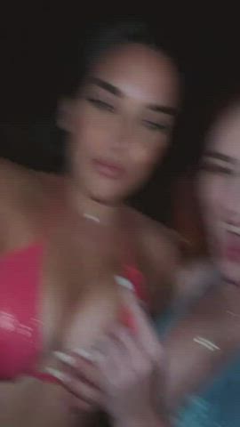 bikini boobs greek redhead gif