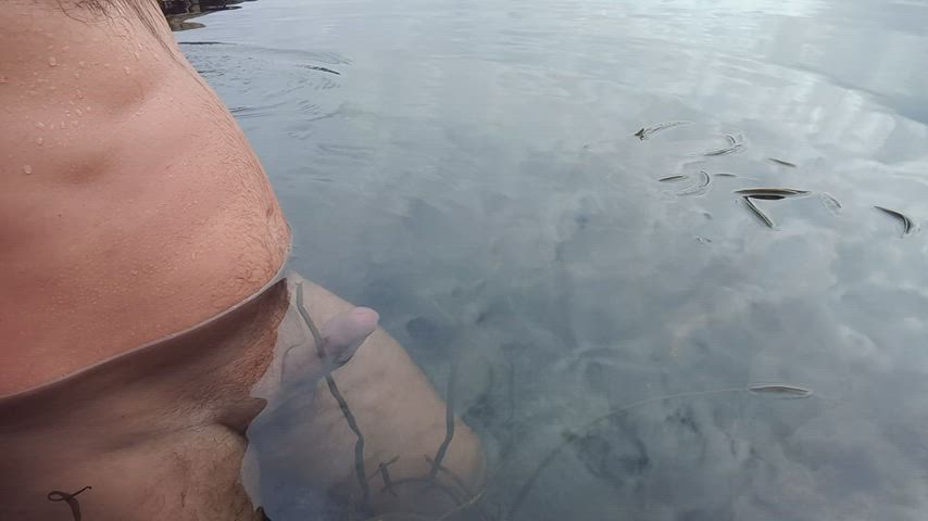 beach boner underwater