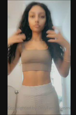 cute latina petite tits gif