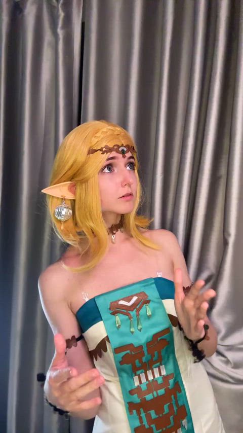 cosplay nsfw princess zelda teen tiktok gif