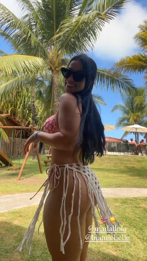 ass beach big ass big tits bikini brazilian celebrity sexy gif